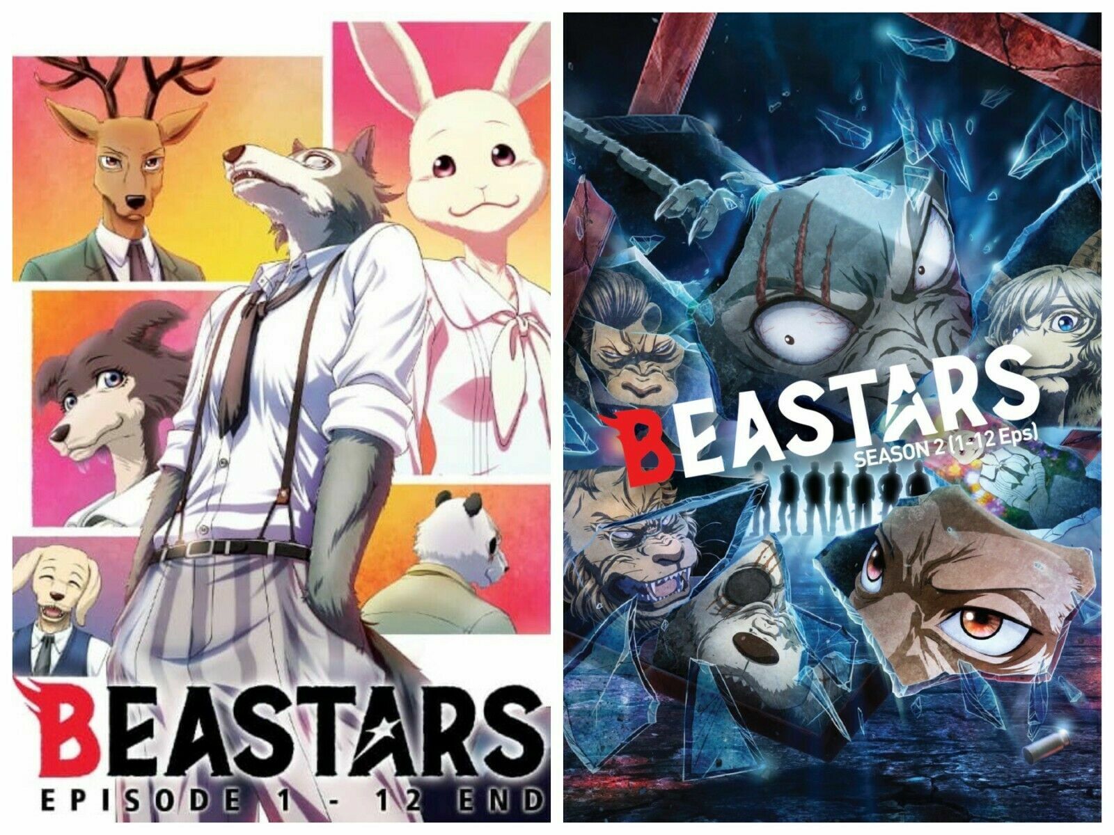 ENGLISH DUBBED Beastars Season 1&2 (VOL.1 - 24End) DVD Anime