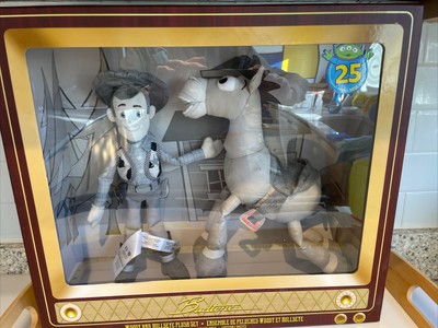 Woody & Bullseye Plush Set Toy Story 25th Anniversary Limited Release Disney