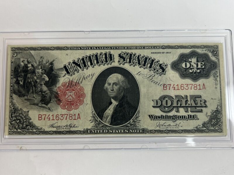 1917 $1 ONE DOLLAR LEGAL TENDER UNITED STATES NOTE CHOICE UNCIRCULATED