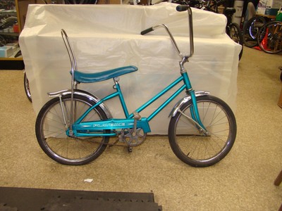 red banana seat bike