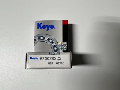2(Pack) 6200-2RS/C3 KOYO 2 RUBBER SHIELDED BALL BEARING 10mmx30mmx9mm NEW