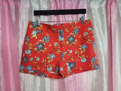 New LOFT The Rivera Short Floral Stretch Cotton Summer Shorts Size 8