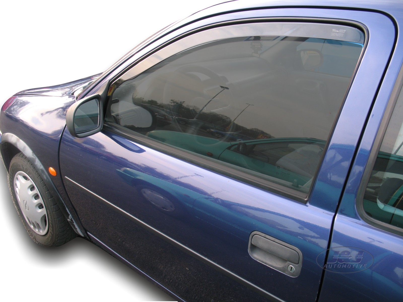 VAUXHALL CORSA B mk2 1993 2001 3D FRONT WIND DEFLECTORS TINTED HEKO 2