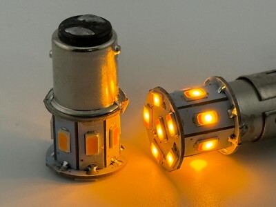 Rebaydo  2pcs BAY15D LED Bulb 1154 6 Volt AC or DC Dual Filament