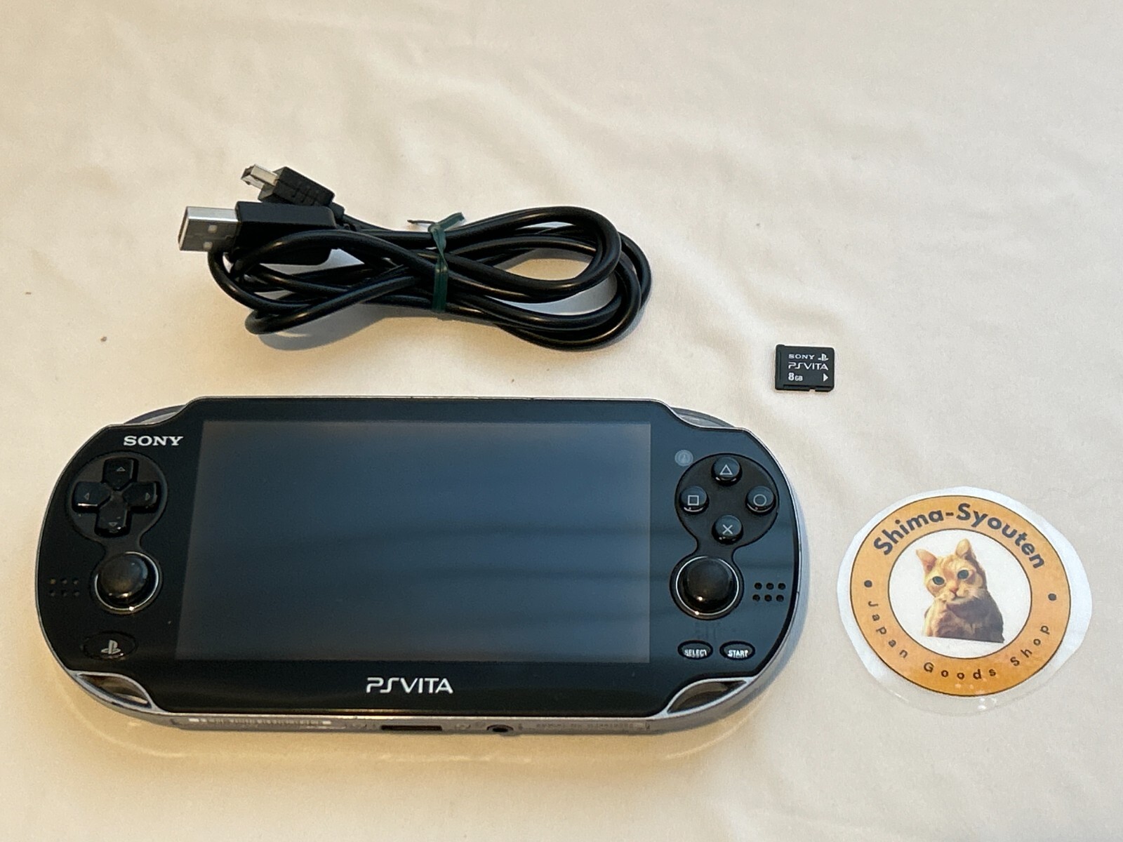 PlayStation Vita - PSvita　PCH-1100 Sony PS Vita PSV Crystal Black PCH-1100 Console & USB cable