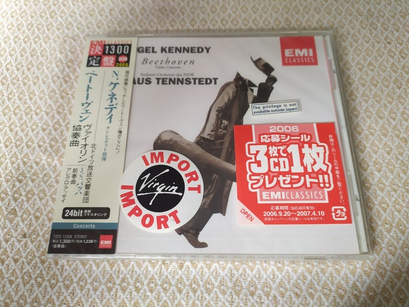 Nigel Kennedy - Beethoven : Violin Concerto - Tennstedt - Cd Emi Japan New