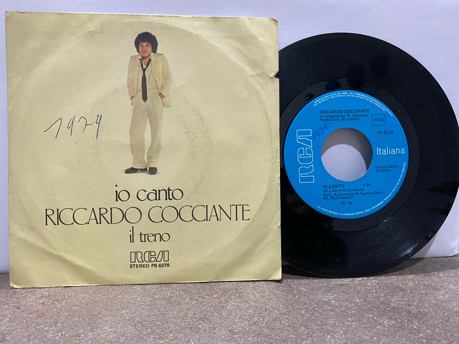 【中古】 E Io Canto RicardoCocciante Riccardo Cocciante – Io Canto – Vinyl (7