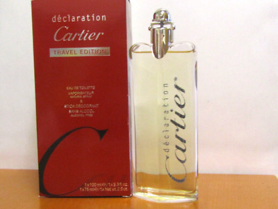 Declaration Cartier Men Cologne 3.3 oz /100 ml Eau De Toilette Spray ( NO BOX)