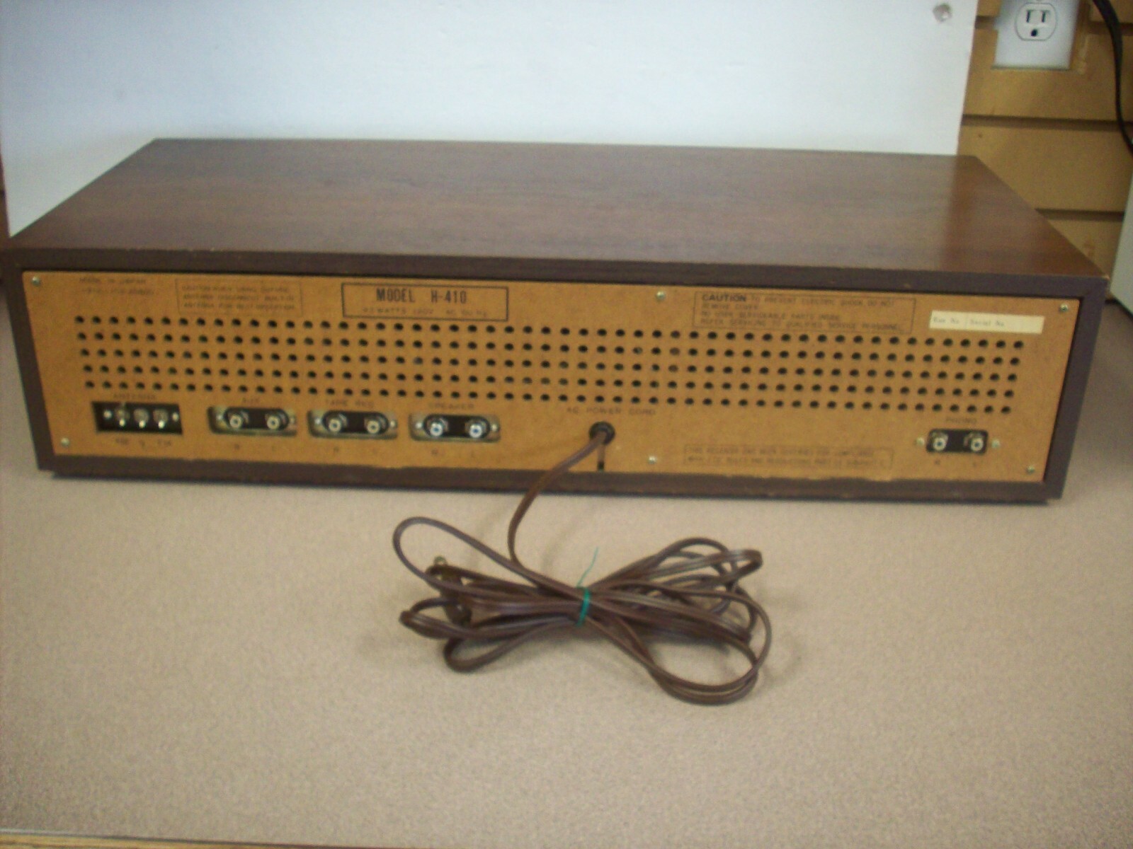 Vintage Lear Jet 8 model H-410 stereo reciever 8-track-WORKS