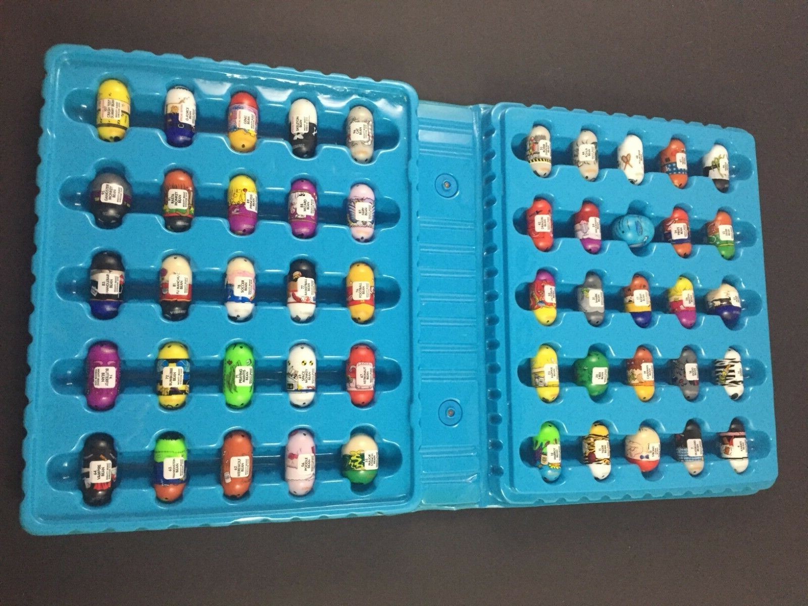 50 Mighty Beanz Blue Original Case 2010