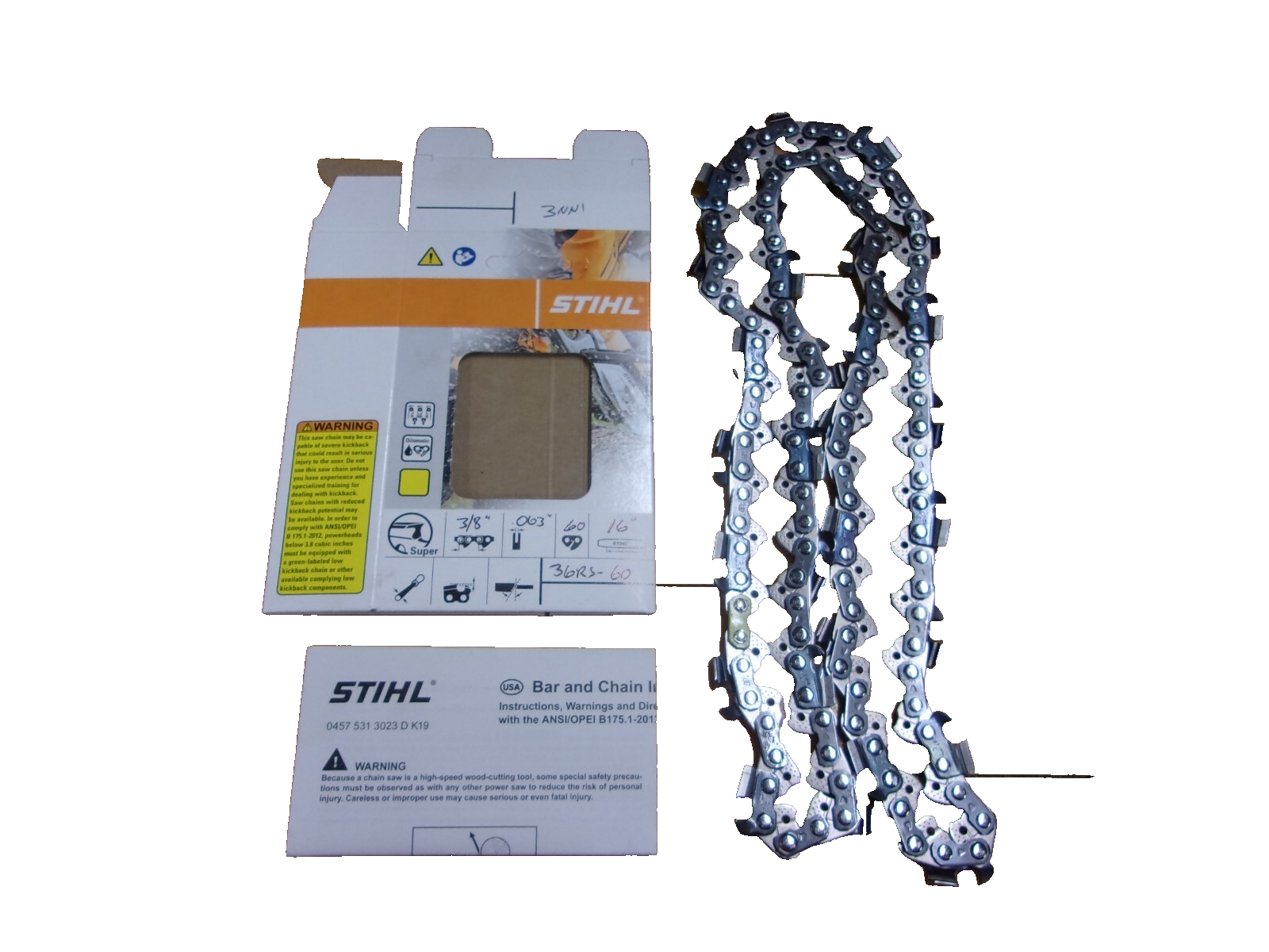 Chain8R様 Amazon.com: 8TEN Full Chisel Chainsaw Chain 16 Inch .063 3/8