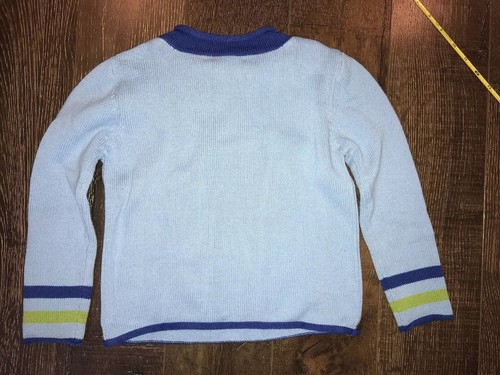 The Company Store Company Kids Blue Dragon Winter sweater Boys Size Small Bx29