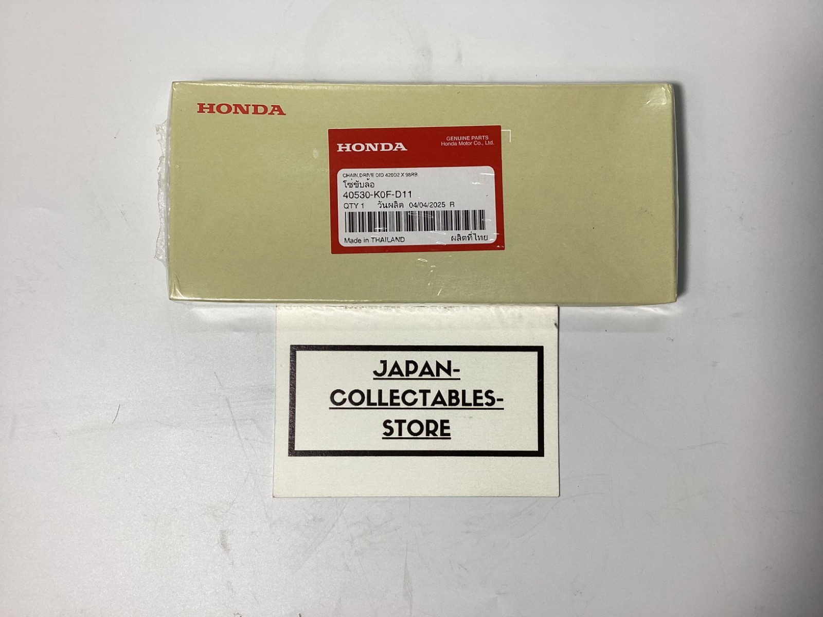 HONDA DRIVE CHAIN DID 420X98 2019-2023 Z125M MONKEY GENUINE