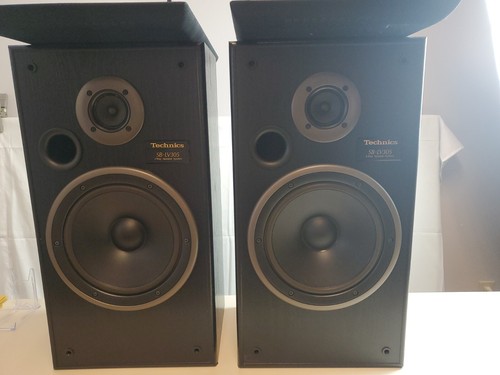 Technics 2-Way Speaker 昭和レトロ Technics SB-LX30 2way 10” Speakers - Black - Work Great