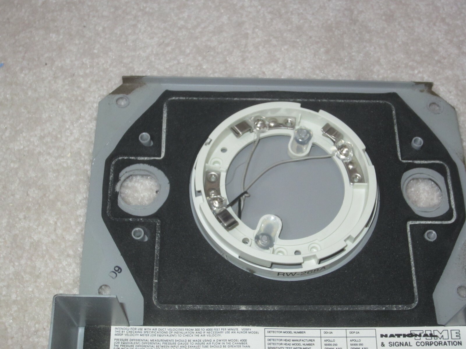 National Time & Signal DDP-2 Universal Voltage Duct Smoke Detector