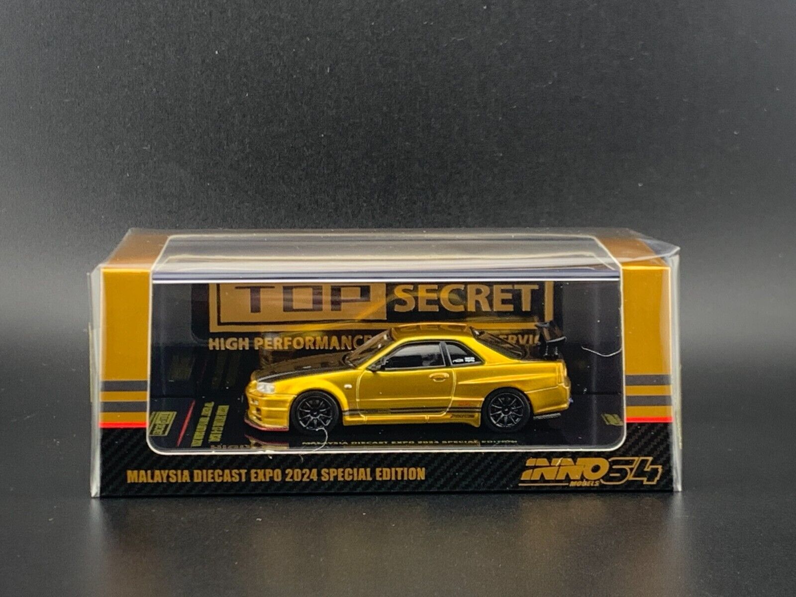 Inno64 Nissan GT-R R34 Gold Top Secret MDX EXPO 2024 Tokyo Inno64 Nissan GT-R R34 Gold Top Secret MDX EXPO 2024 Tokyo