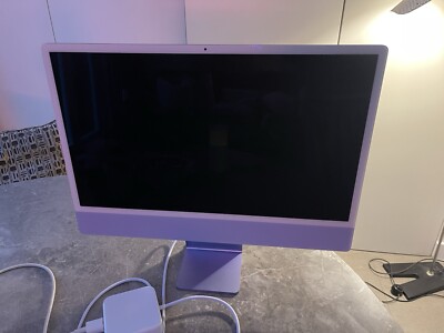 Apple iMac M1 24-inch 8-core CPU 8-core GPU 8GB Ram 256GB SSD Purple NEW Mac