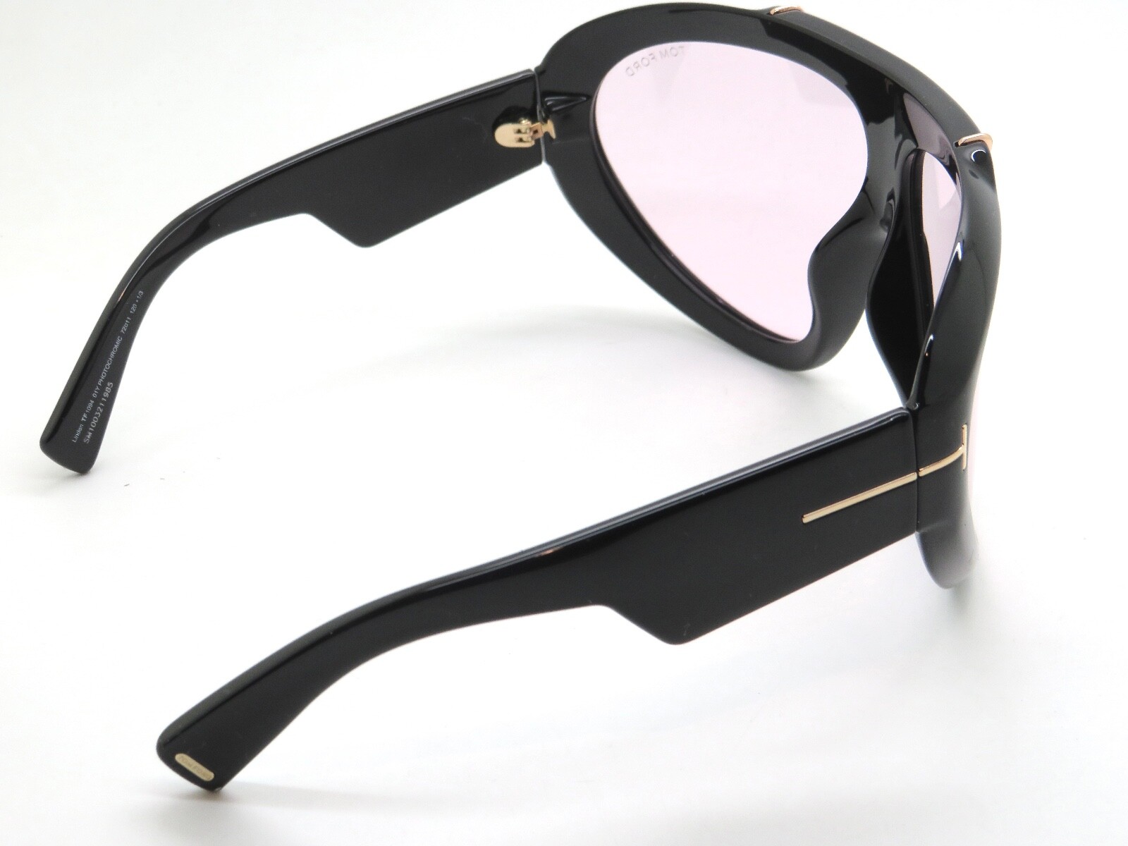Pre-owned Tom Ford Linden Ft 1094 01v Black/violet Photochromic Ski Shield Sunglasses In Purple
