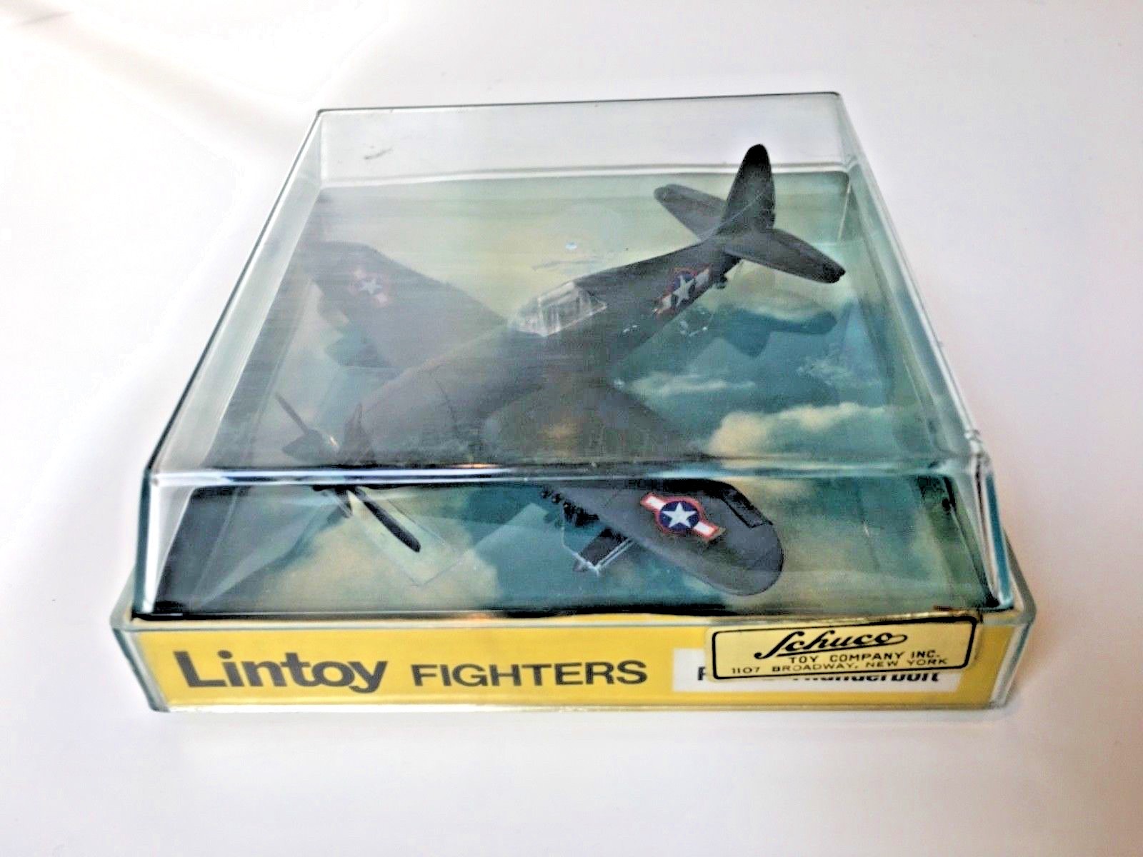 LINTOY AIRCRAFT VINTAGE P-47D THUNDERBOLT IN ORIGINAL BOX - RARE DIECAST MODEL