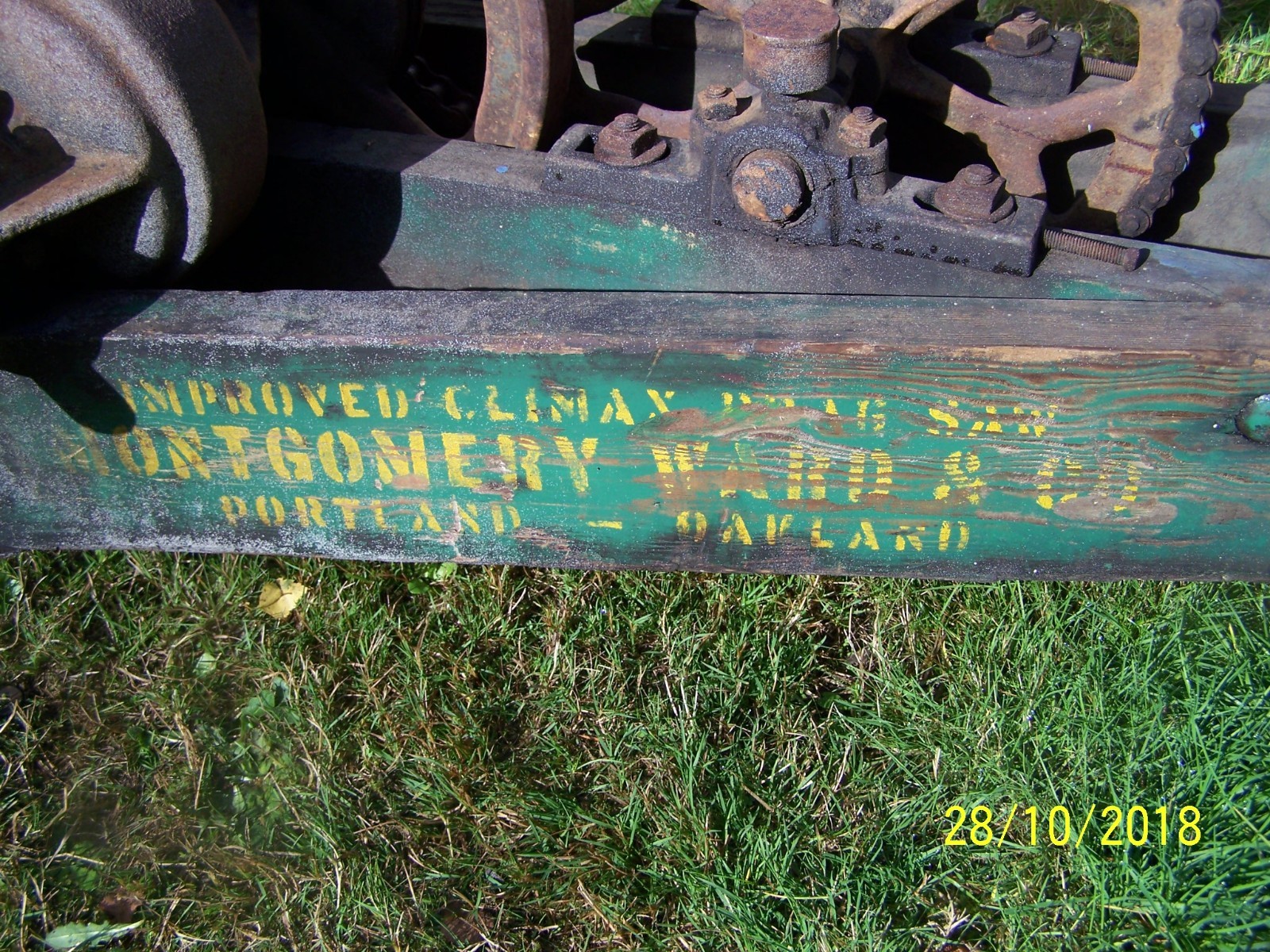 Antique Wade Dragsaw W/Hit and Miss Engine Made For Montgomery Wards AS IS