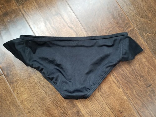 New Girls BILLABONG Black Macram Madness Swimsuit Bottom Size 1
