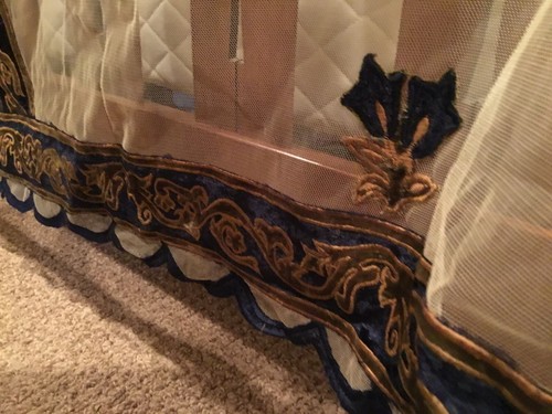 Tambour Net Lace Bedspread 106x106” w/ Flowers Coverlet, Wayfair Tudor Debage