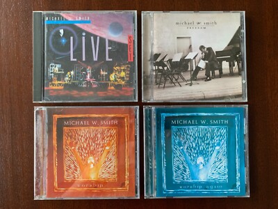 4 CD Lot Michael W. Smith The Live Set, Freedom, Worship, Worship Again