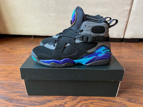 Nike Air Jordan 8 Retro Aqua 2015 GS 6.5y 8w 305368-025 | eBay