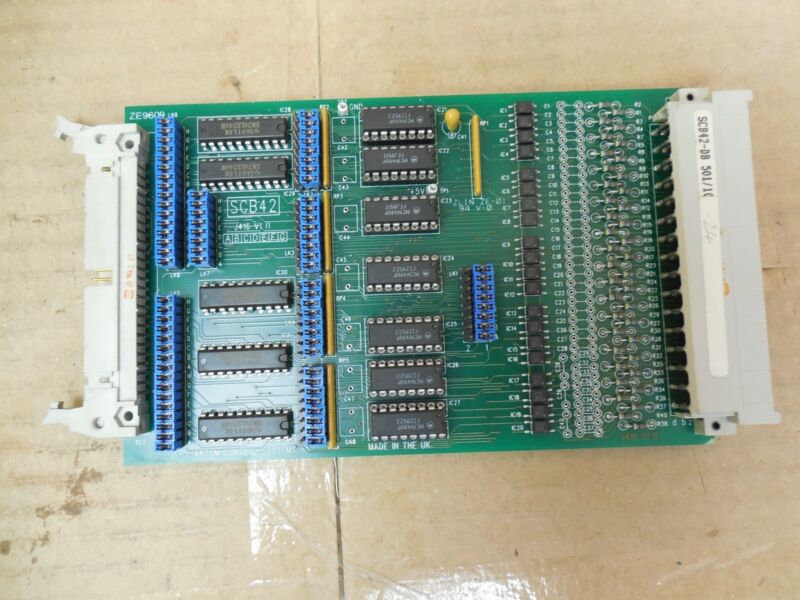 Arcom Controls PLC Circuit Board SCB42-DB 501/10 J416 V1 11 Used