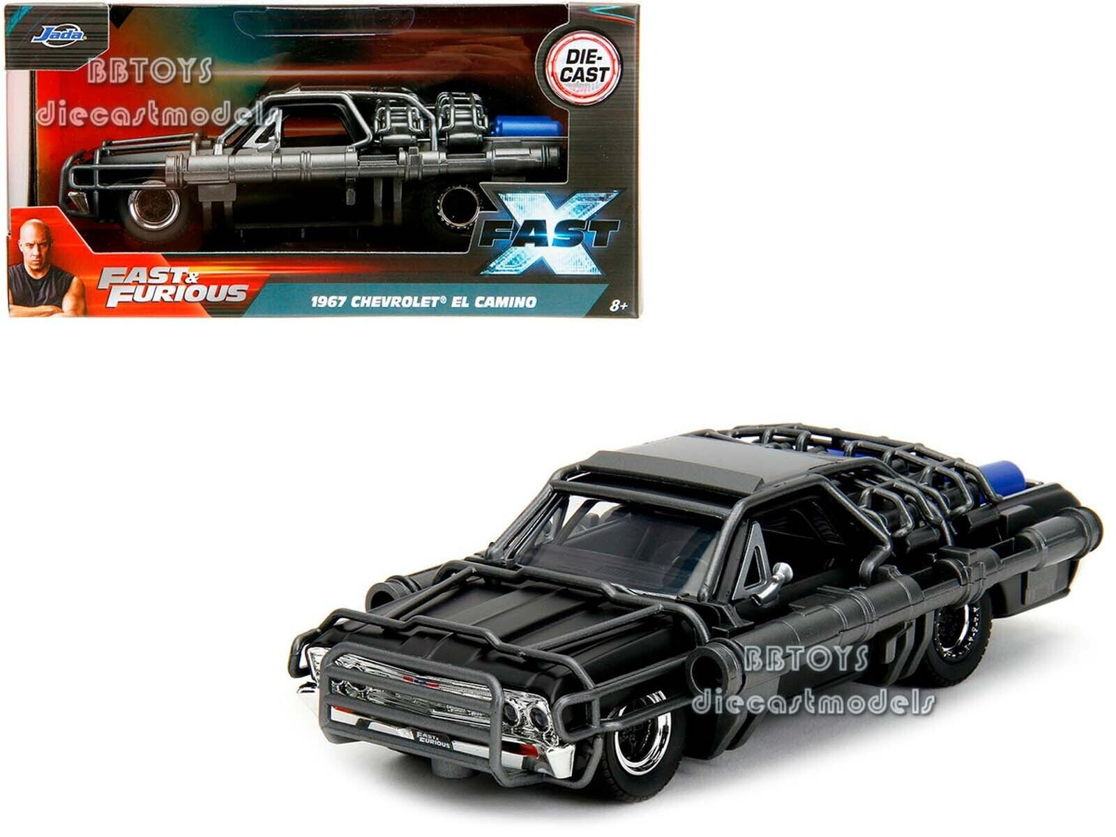 1967 CHEVROLET EL CAMINO W/CANNONS MATT BLACK 1967 CHEVROLET EL CAMINO W/CANNONS MATT BLACK