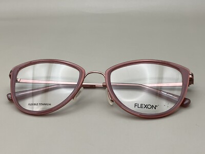 NEW FLEXON W3020 640 Blush Flexible Titanium Eyeglasses 52/21/140