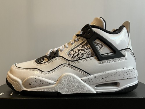 靴 Nike GS Air Jordan 4 Retro WhiteCement Jordan 4 Retro OG GS 'White Cement' 2025 - Air Jordan