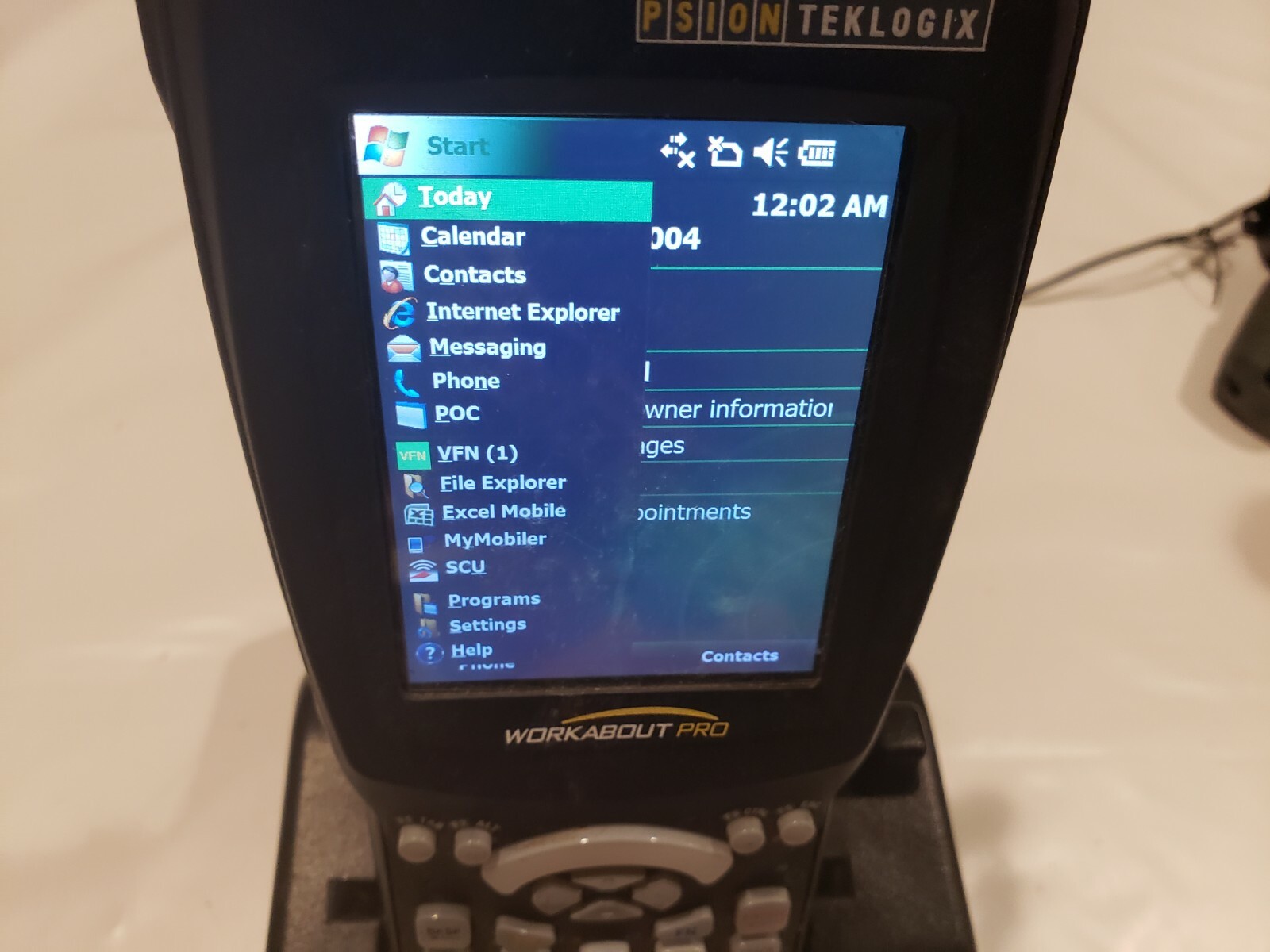 PSION Teklogix Workabout Pro Mobile Barcode Scanner-Cradle-Cables-2 Batteries-C1