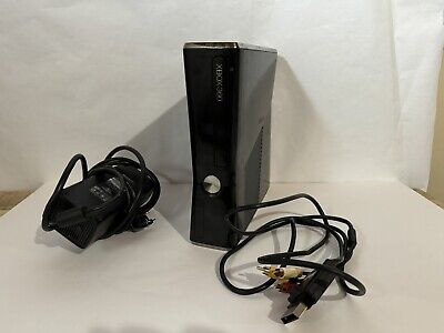 Microsoft Xbox 360 S Console Slim 250GB Cables Model 1439 