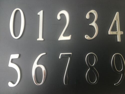 Address Numbers, Mailbox numbers, House numbers, 2" STAINLESS STEEL
