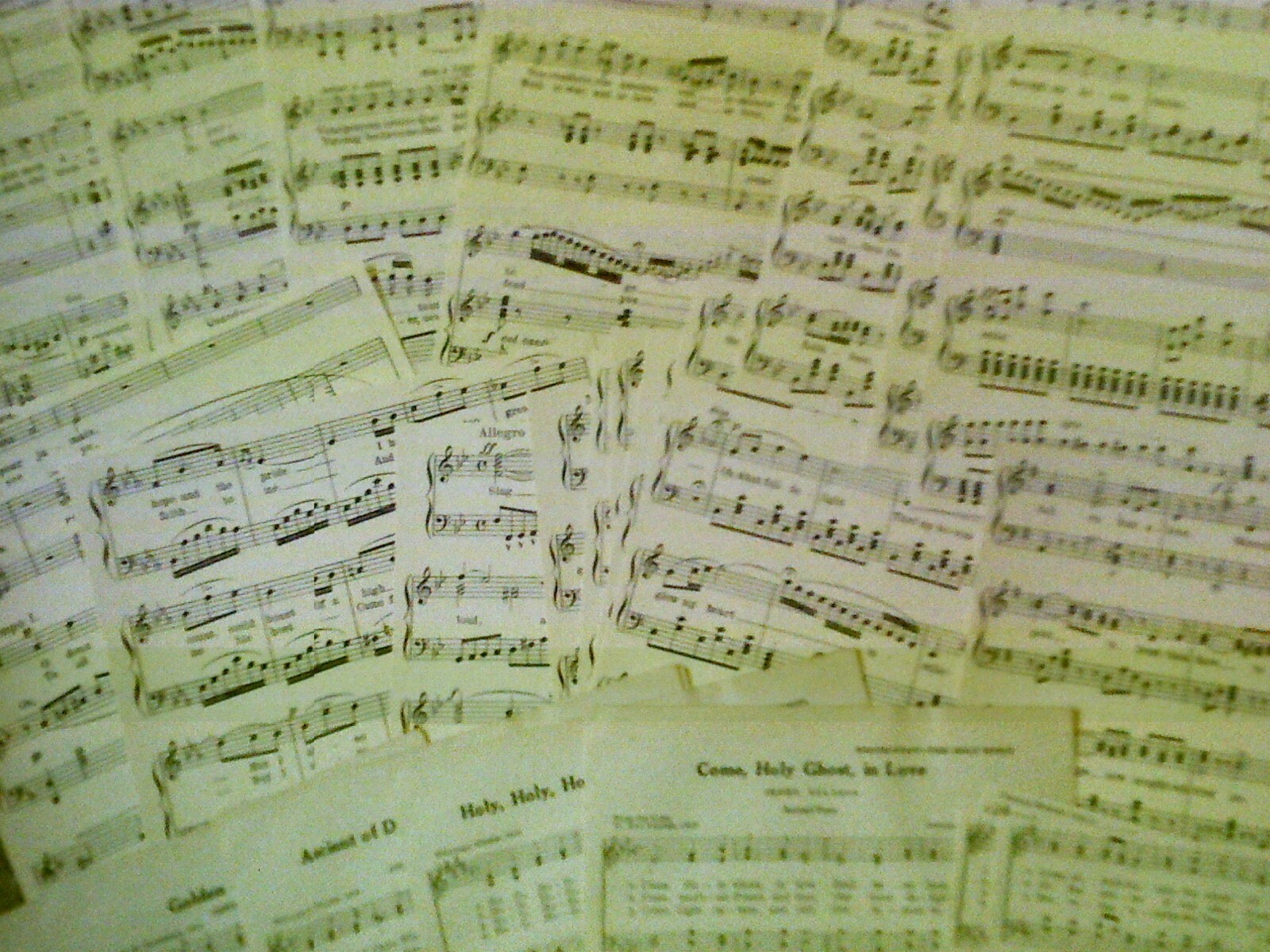 (3G) VINTAGE ephemera MUSIC  paper crafting LOT-scrapbooking ART collage