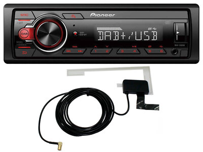 Pioneer MVH-130DABAN MP3-Autoradio DAB USB AUX-IN inkl. DAB-Antenne AN-DAB1