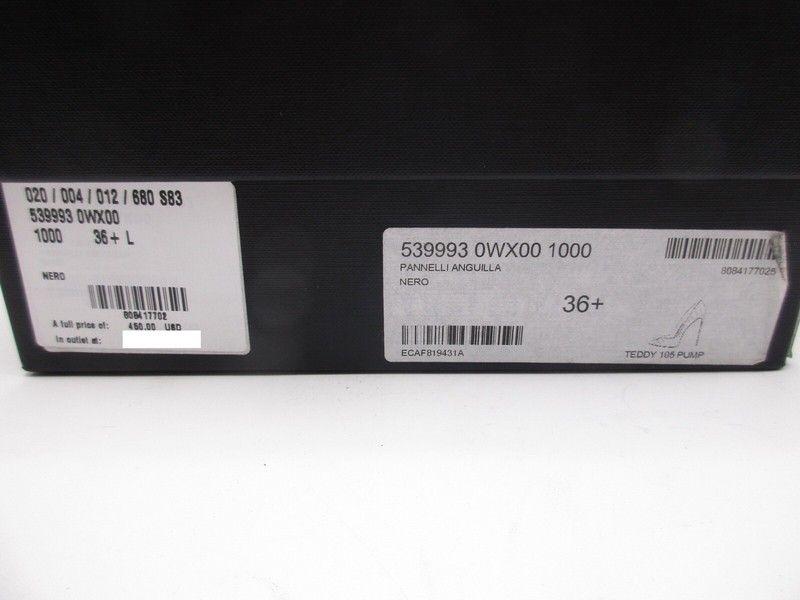 Saint Laurent YSL Teddy 105 Black Leather Pumps 36.5 | eBay