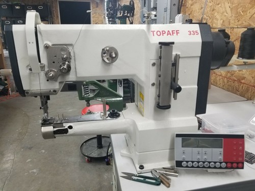 Cylinder bed walking foot sewing machine automatic thread cutter digital motor