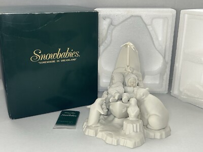 Dept. 56 Snowbabies Sleeping On Moon~ Somewhere in Dreamland~ Retired  #6840-3