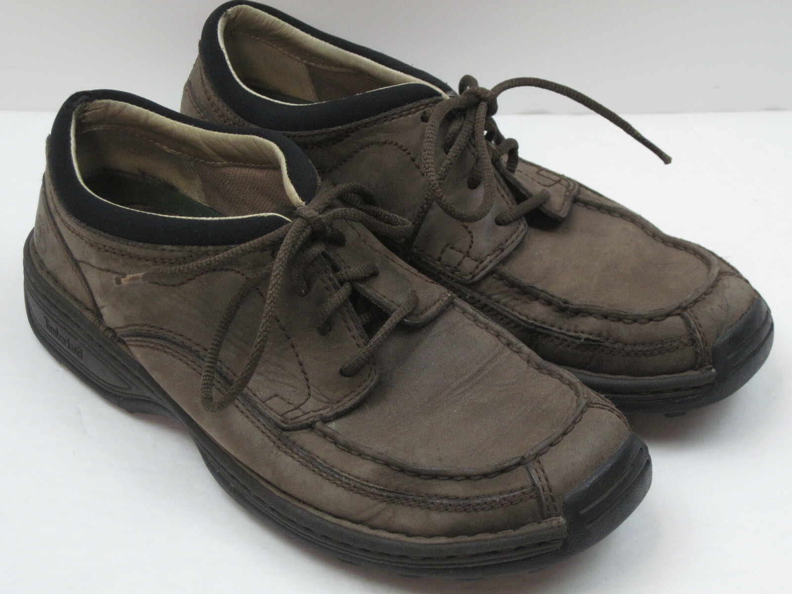 靴 Timberland Timberland Men's Size 8 M Brown Leather Lace Up Hiking Shoes