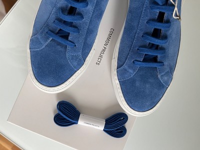 COMMON PROJECTS Achilles low 40 Velour blue (NP:429,- ) *NEU*