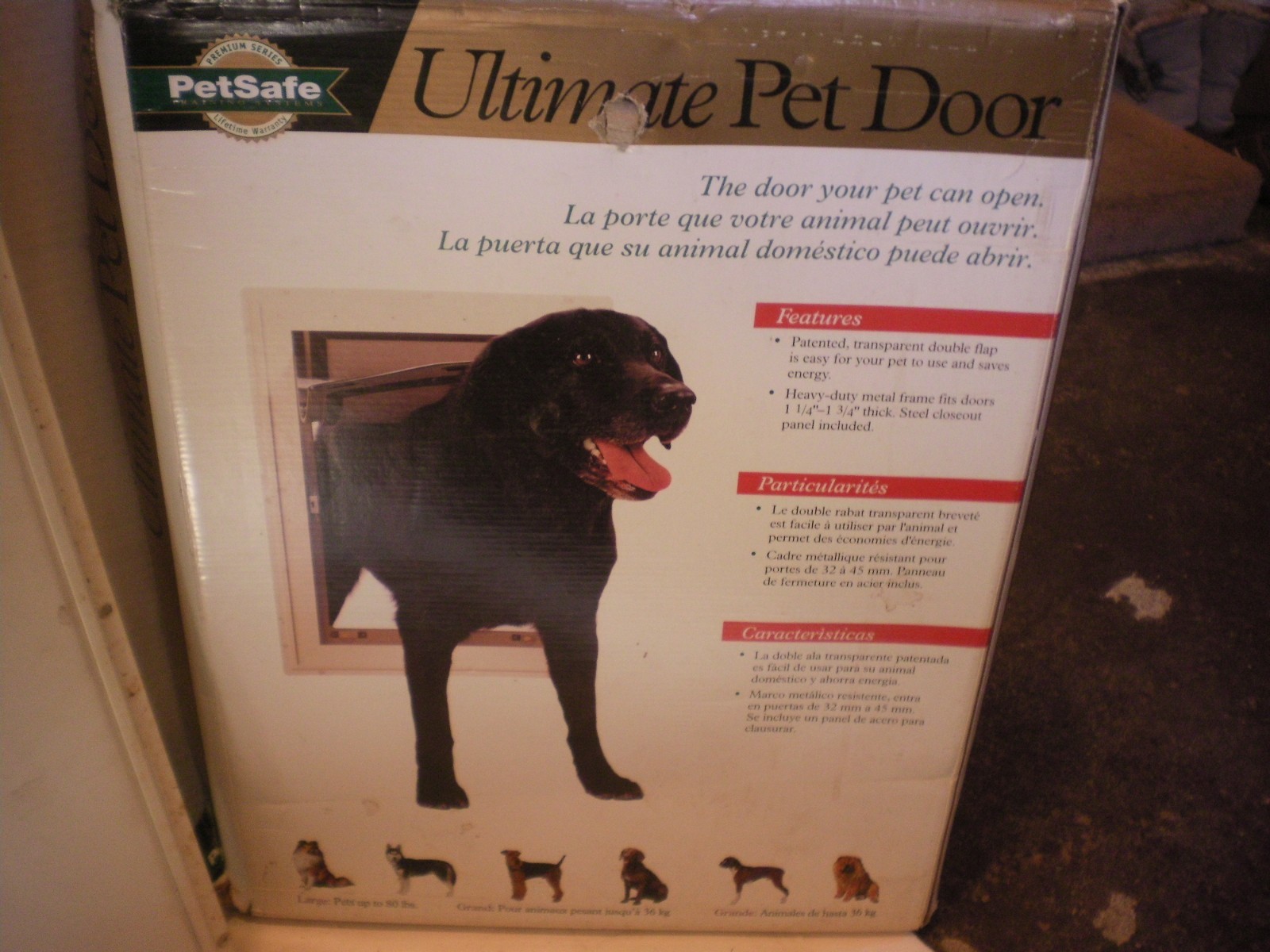 Petsafe Ultimate Pet Door Large White for Dogs up to 80lbs