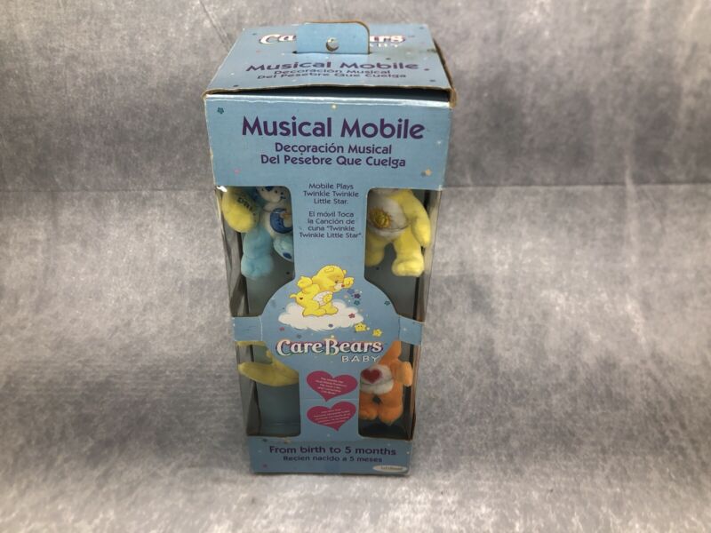 2002 Care Bears Baby Crib Musical Mobile INCOMPLETE In Original Box!