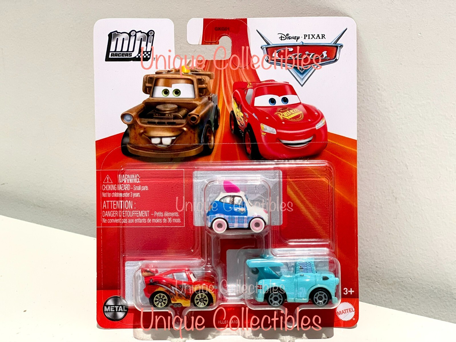 Disney Pixar Cars Mini Racers Suki, Dragon Lightning McQueen