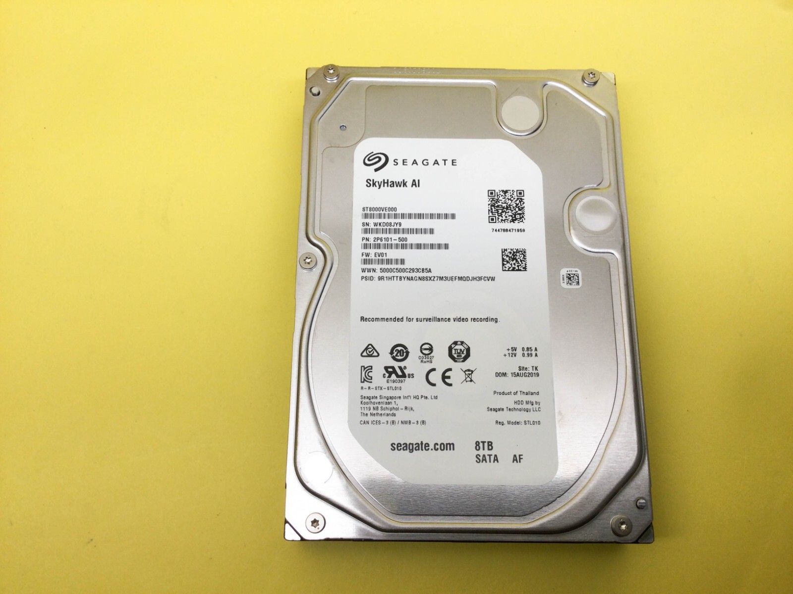 使用時間368時間 8TB HDD(Seagate ST8000AS0002)