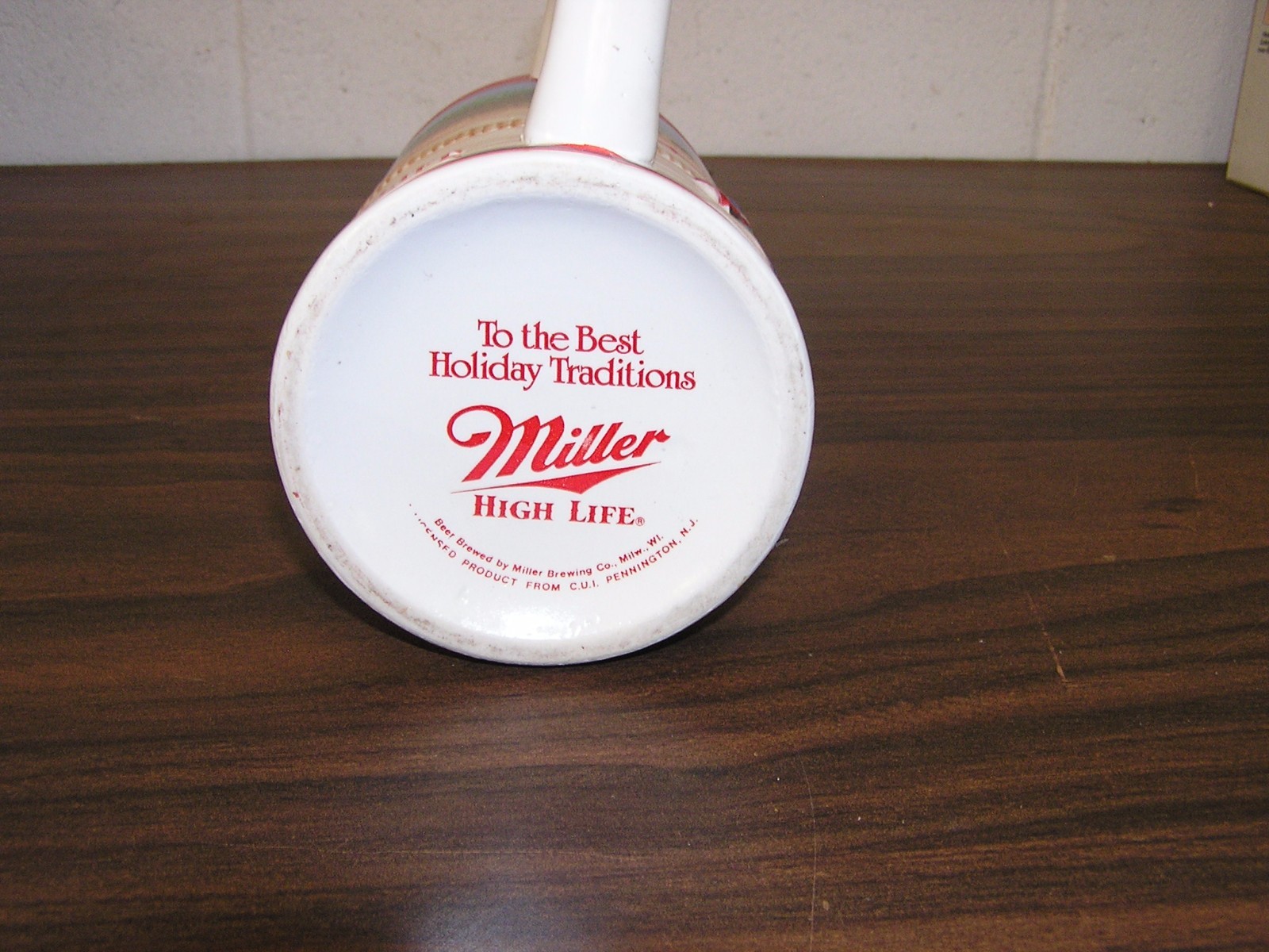 MILLER HIGH LIGHT BEER STEIN - THE BEST HOLIDAY TRADITION.