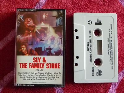 SLY & THE FAMILY STONE Stand! CASSETTE TAPE Epic 1969/198? Reissue FUNK