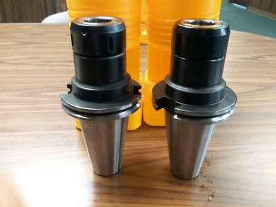 2pcs CAT50 TG-100 COLLET CHUCKS 4'' gage length holders CAT50-TG100