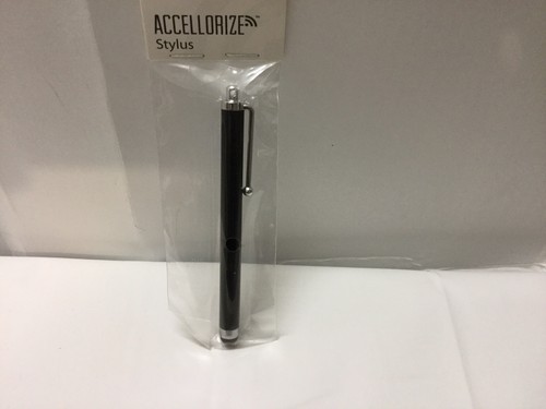Accellorize  Black Stylus For Any Touch Screens . Item El909 Comes With Case For